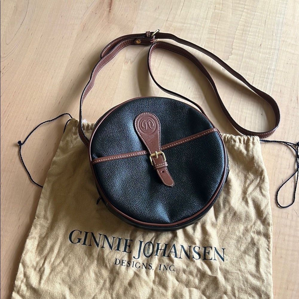 GINNIE JOHANSEN Canteen Crossbody Purse with Dust Bag Vintage